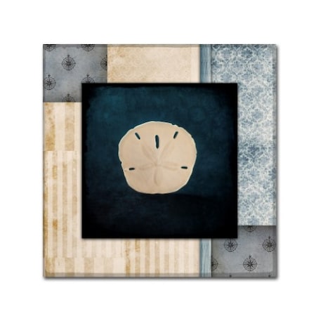 LightBoxJournal 'Blue Sea Sand Dollar' Canvas Art,35x35